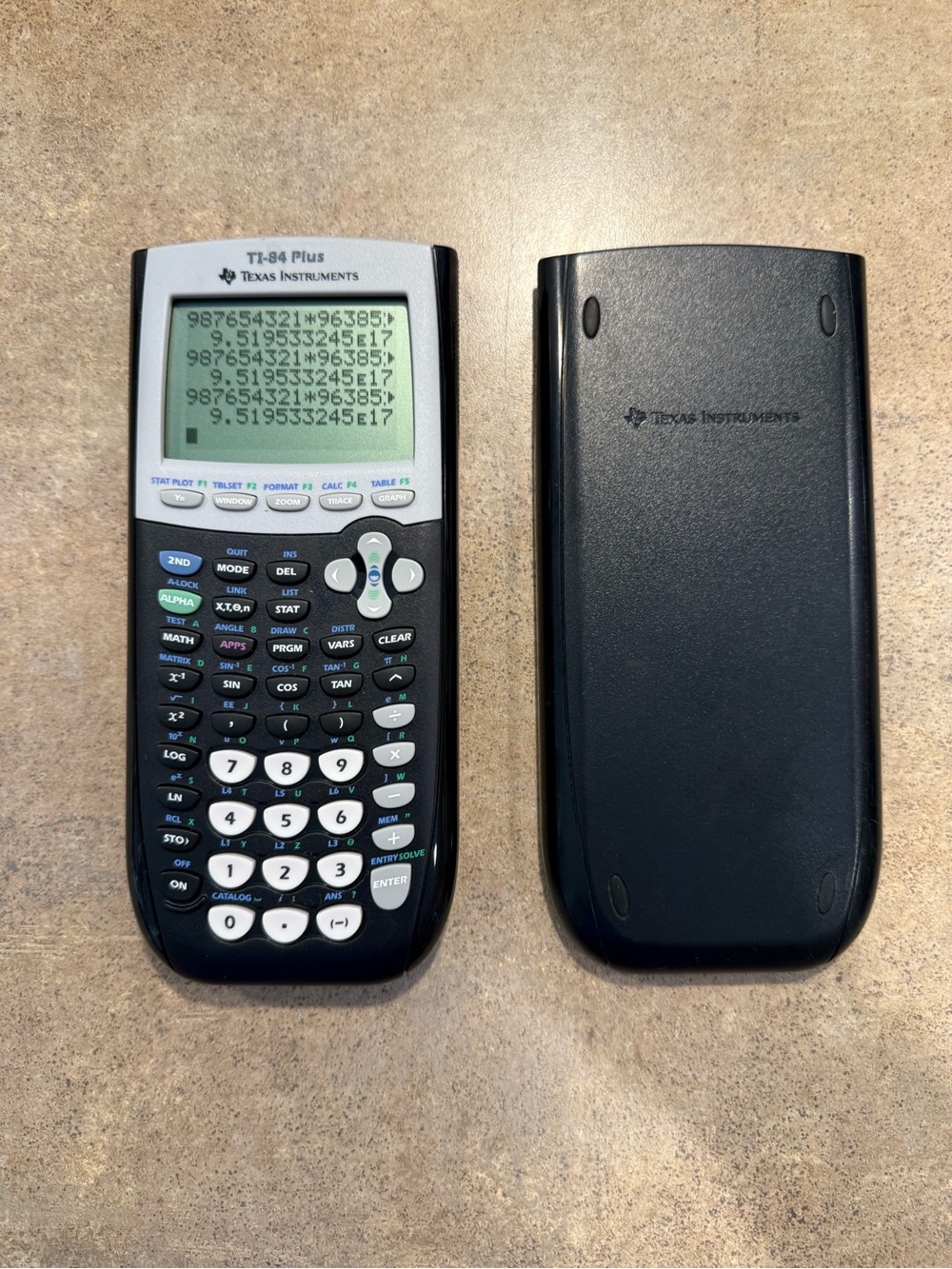 Texas Instruments TI-84 Plus Graphing Calculator with Case - Tested